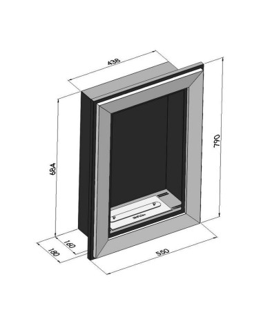 Įmontuojamas biožidinys Simple Fire FRAME 550