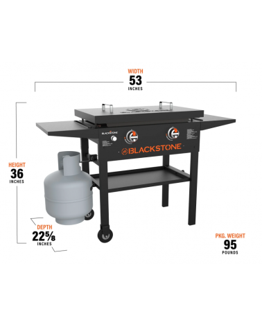 Kepsninė Blackstone Griddle station su dangčiu 62 cm