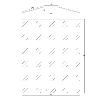 Slenksčių rampa - 74x60 cm (TR60)