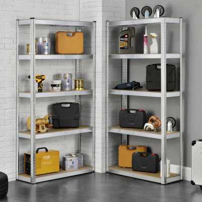 Sandėliavimo lentynų komplektas Basic 180 × 90 × 40 cm (2 vnt.)