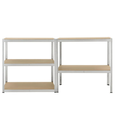 Sandėliavimo lentynų komplektas Basic 180 × 90 × 40 cm (2 vnt.)