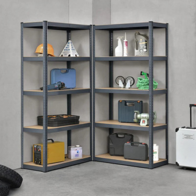 Sandėliavimo lentynų komplektas Basic 180 × 90 × 40 cm (2 vnt.)