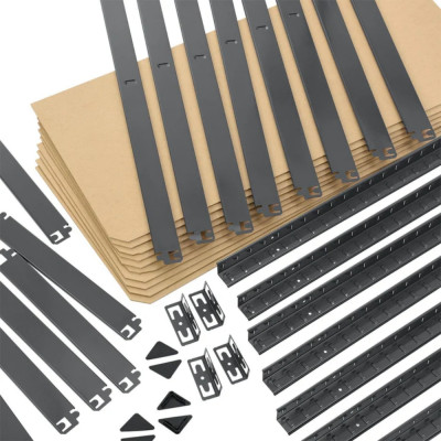 Sandėliavimo lentynų komplektas Basic 180 × 90 × 40 cm (2 vnt.)