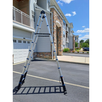 Dvigubos Teleskopinės Kopėčios - 560 cm